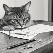 如果只给定了一张纸张和一把铅笔作为目标对象那么这只猫会选择什么方式来抓住它呢？