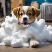 如果一只小狗不小心吞下了一些泡沫块儿该怎么办？