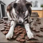 如何判断一只狗是否吃过巧克力并导致中毒症状？