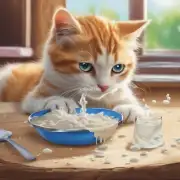 如果您在喂养时给猫咪喝了一些水或食物混合物的话那么它可以在几周内不再饮用奶粉？