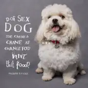 狗的性别会因食物而改变吗?