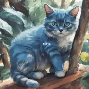 蓝色的猫如何与人类互动?