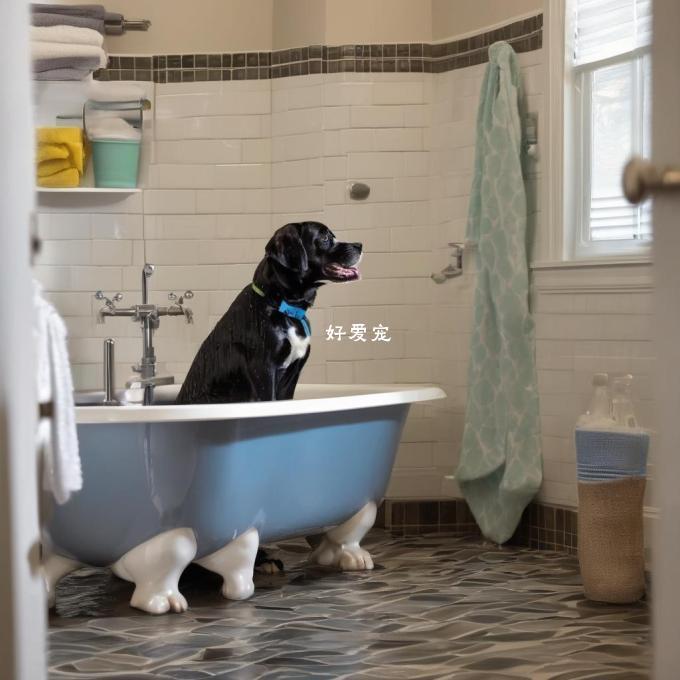 如何确保你的狗在浴室里不会被水弄湿?