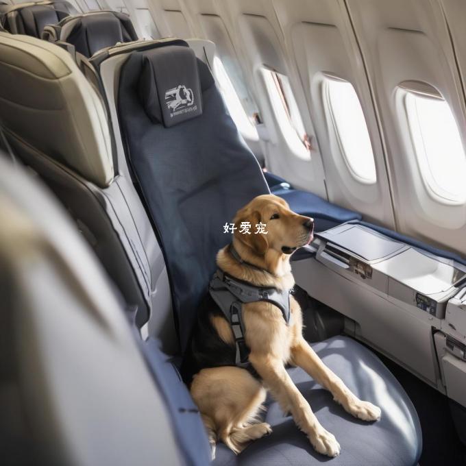 如何正确地安排大型犬在飞机上的座位位置以保证其舒适性与安全性？