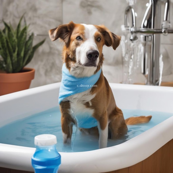 如何准备狗狗沐浴液和浴缸水温以确保它们不会受伤害或感到不适？