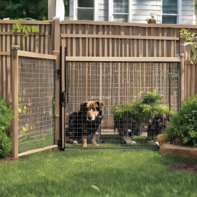 如何在户外放置围栏以阻止狗从家里逃跑？