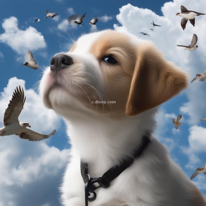 小狗为什么会突然停下来仰头看天上的云朵和飞鸟呢？