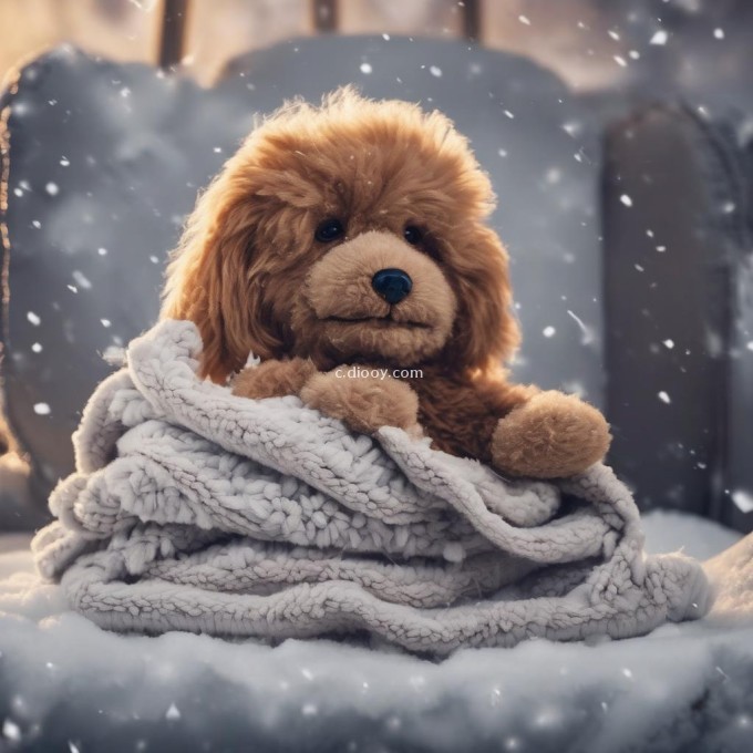 应该选择什么样的毛毯或被子来保护泰迪免受寒冷天气的影响？