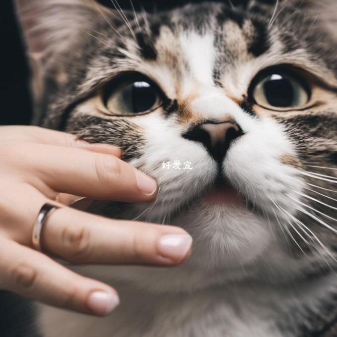 如何才能用手指轻轻触碰猫鼻子的哪个部位?